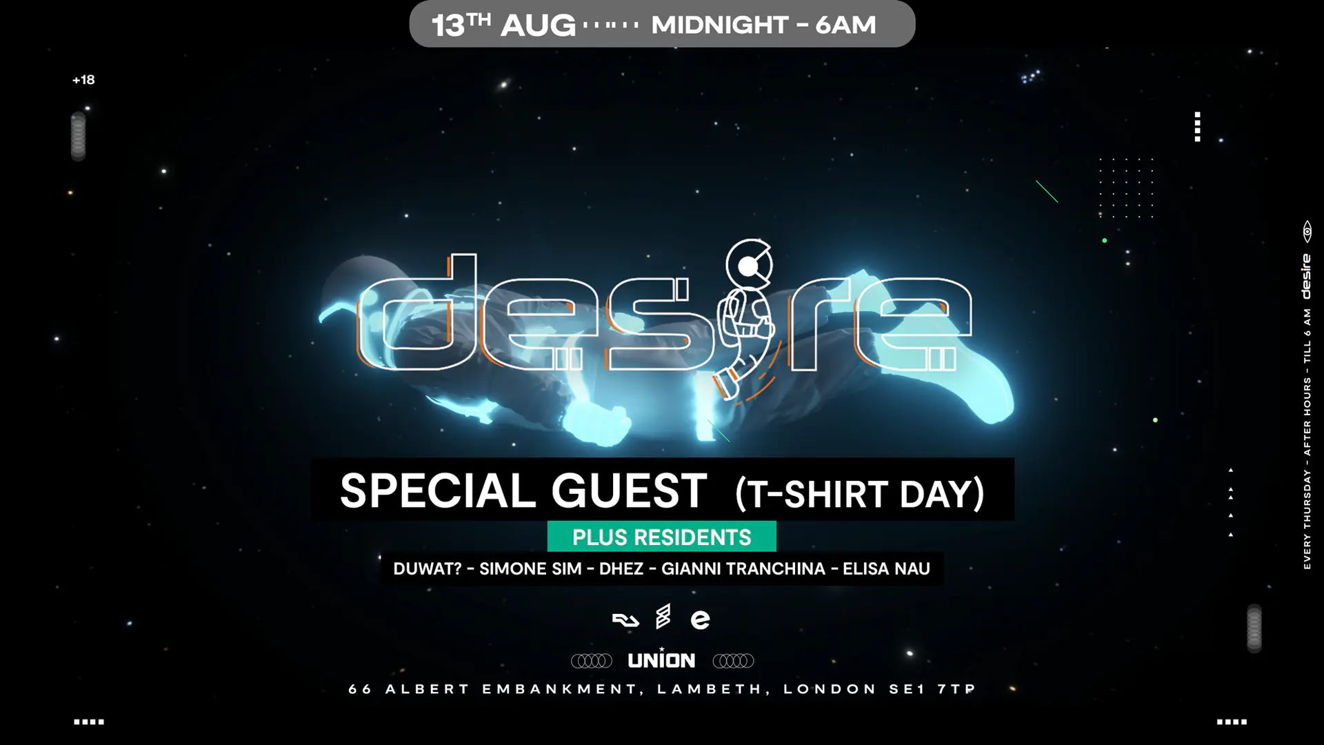 DESIRE - Weekly Thursday After Party - SPECIAL GUEST