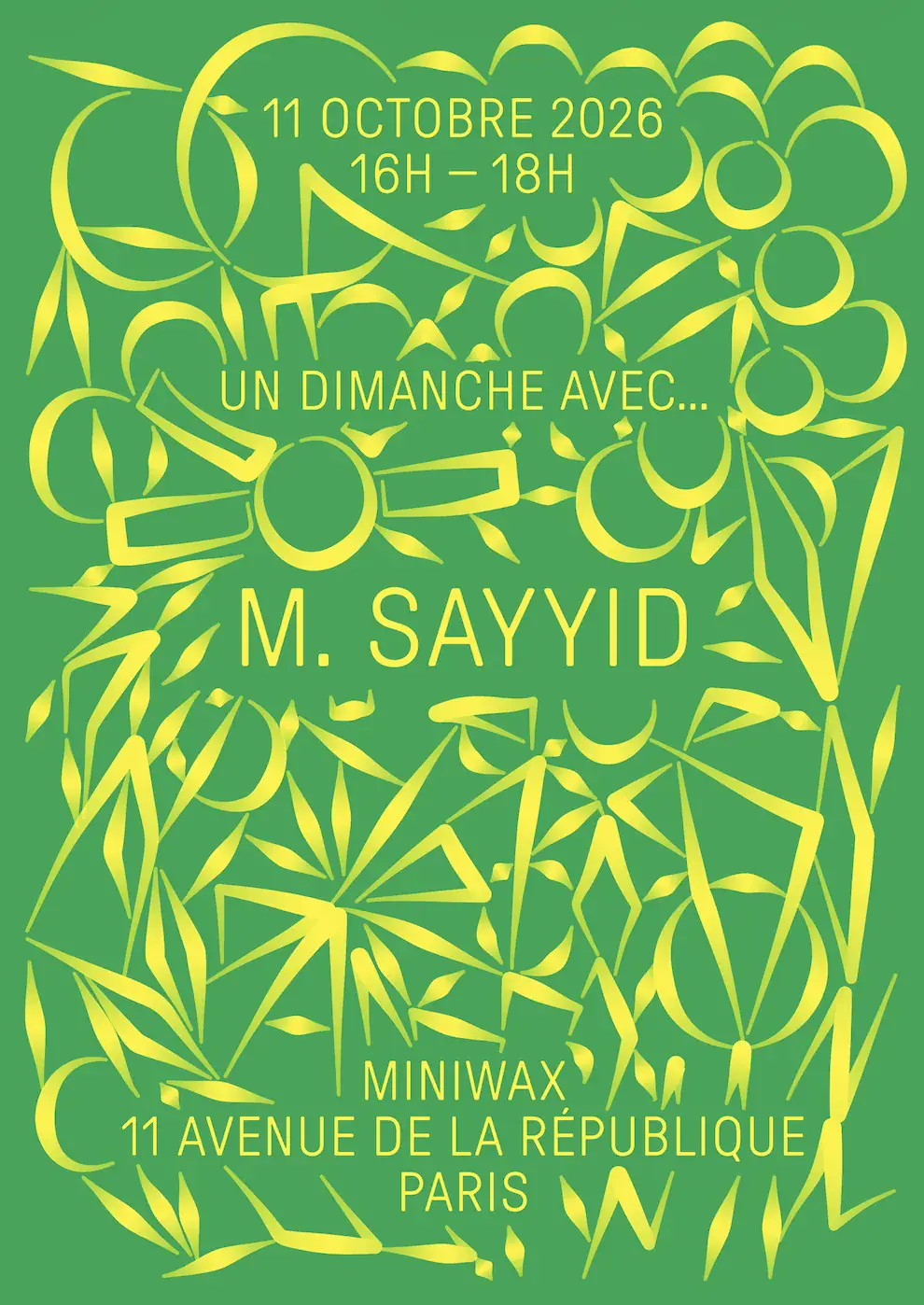 Un dimanche avec M. Sayyid