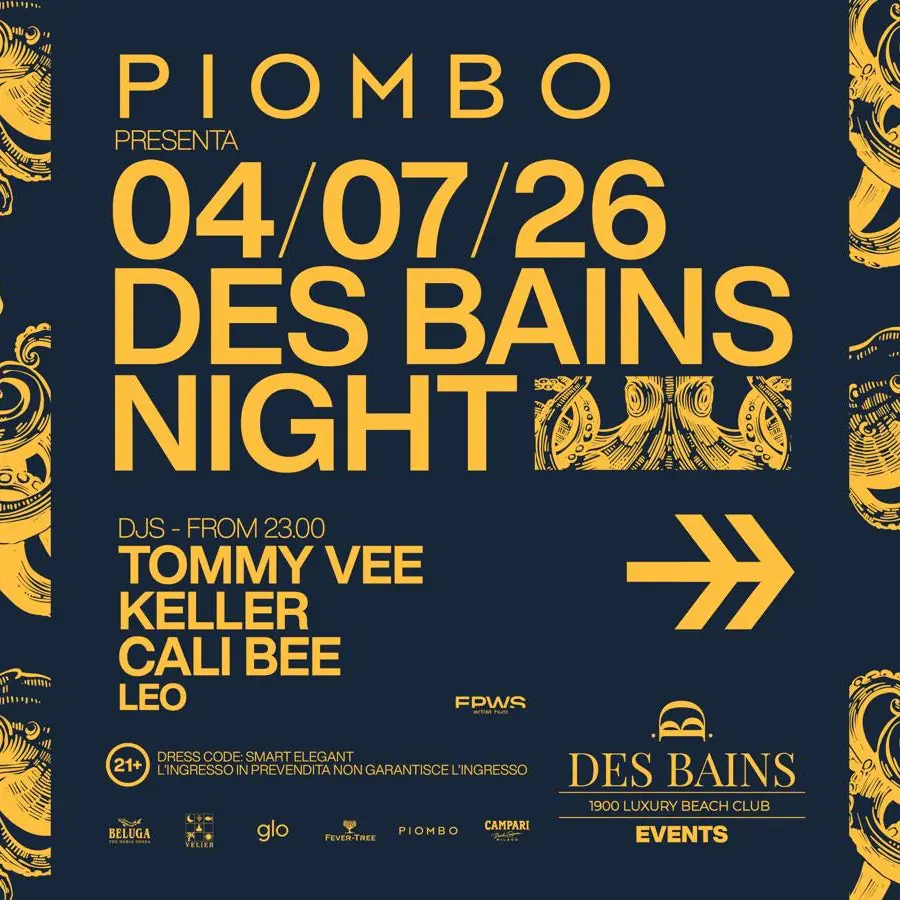 PIOMBO presenta Des Bains Night