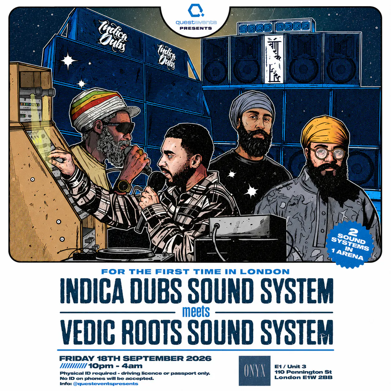 Quest Events presents - Indica Dubs Meets Vedic Roots