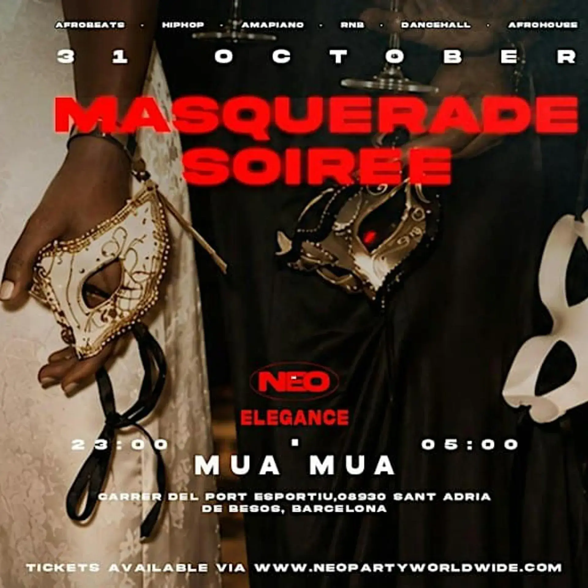 NEO Elegance - Halloween: Afrobeats, Hip Hop, RnB, Afrohouse | Mua Mua