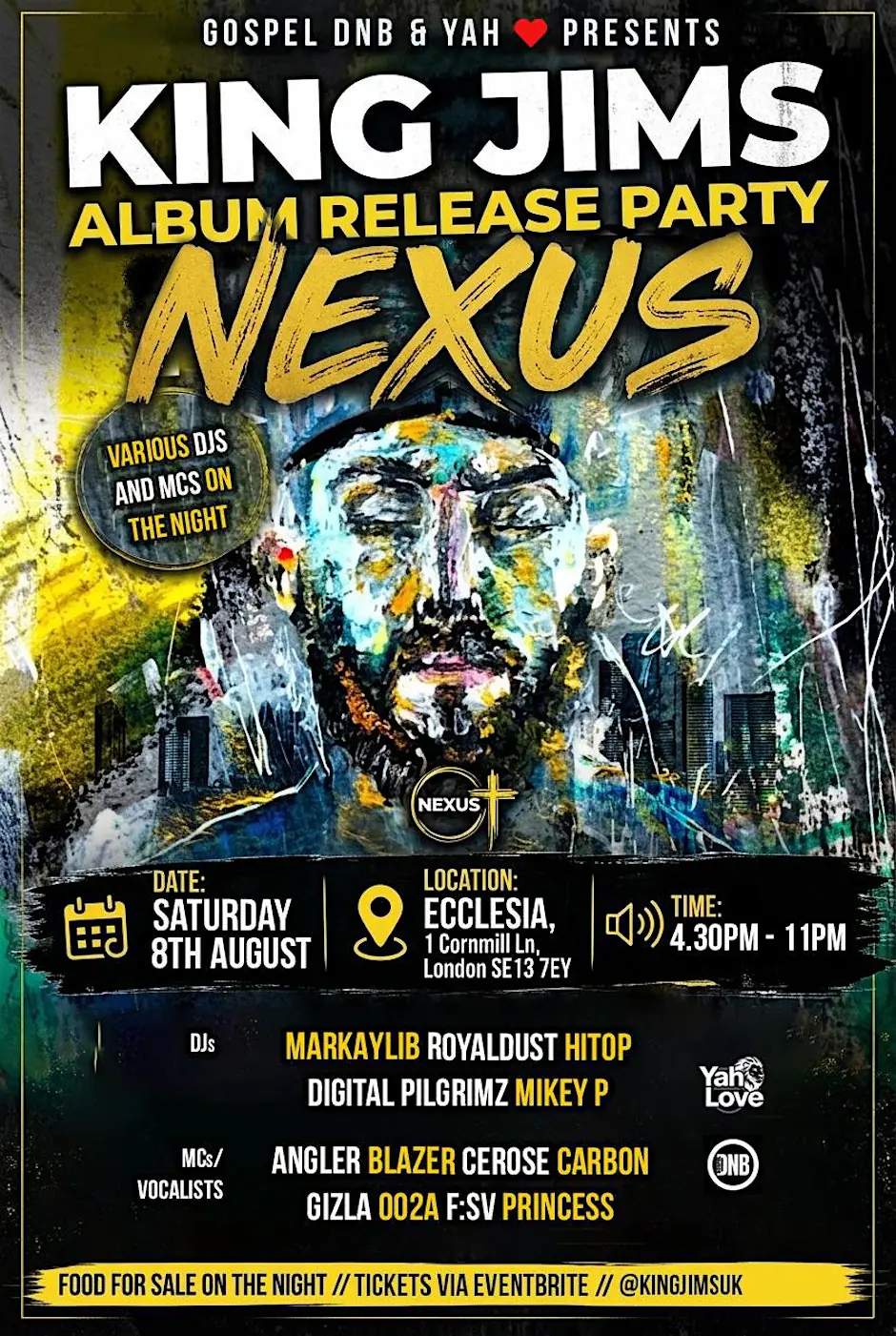 Gospel DnB and Yah Love presents King Jims album release