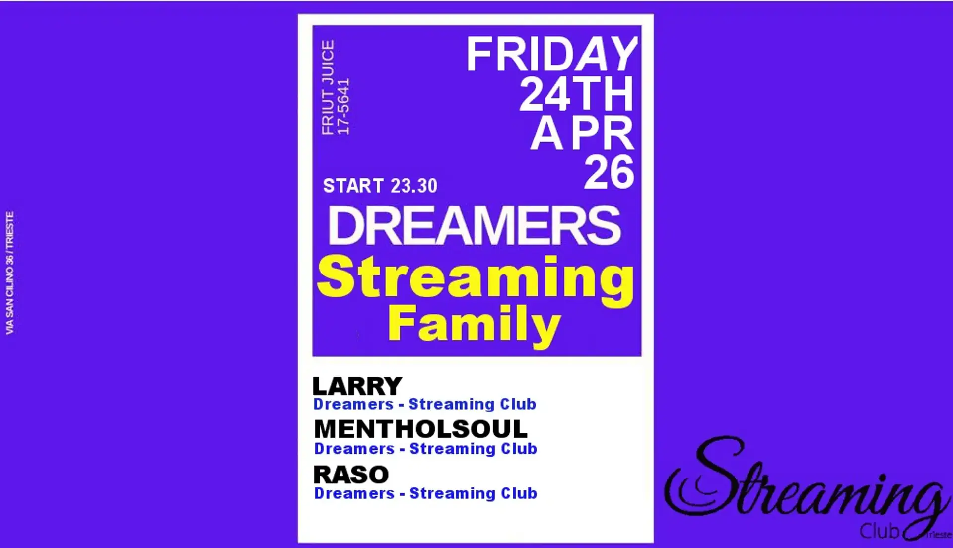 DREAMERS w/ RASO - MENTHOLSOUL - LARRY