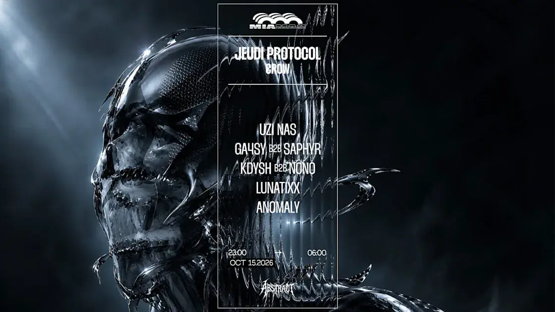 Jeudi Protocol: UZI NAS, GAUSY B2B SAPHYR, KDYSH B2B NONO, LUNATIXX e ANOMALY
