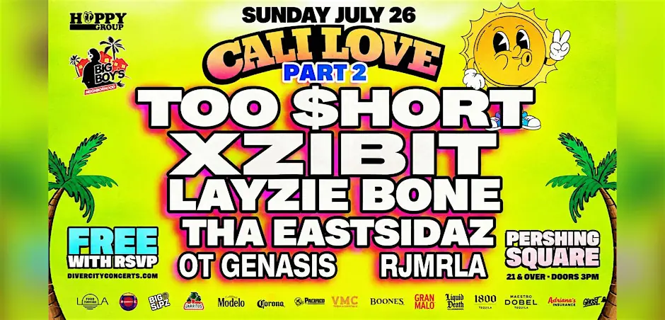 FREE EVENT! Too Short, Xzibit, Layzie Bone, RJMrLA & MORE!