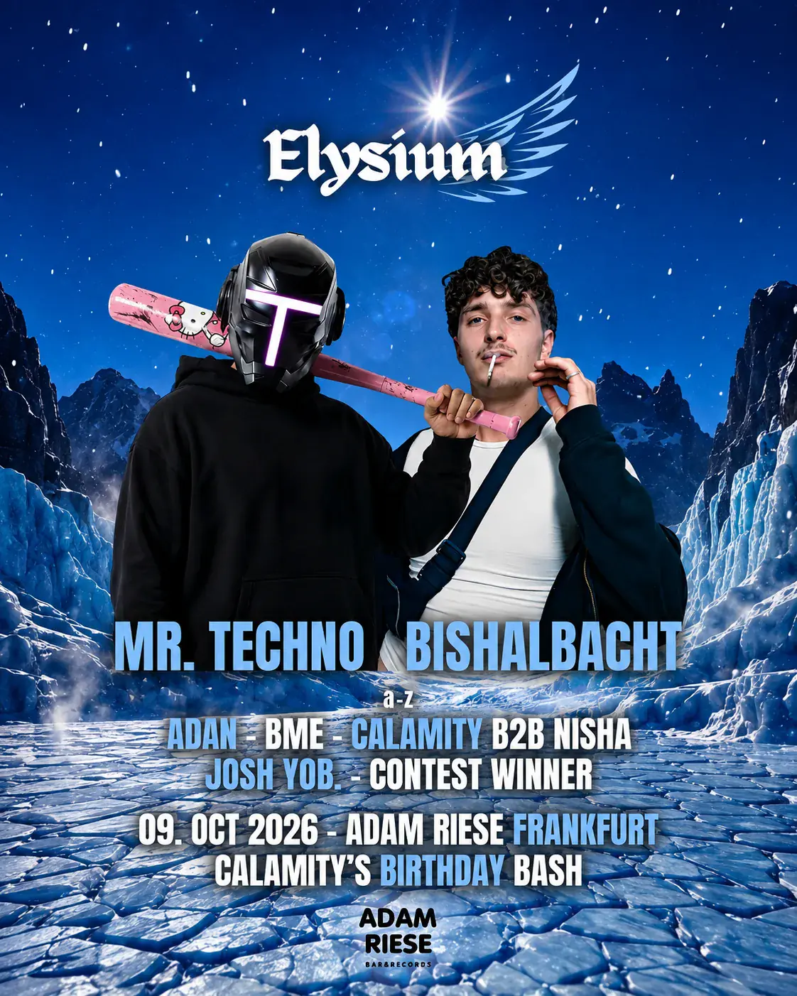 Elysium x Adam Riese Frankfurt with MR TECHNO & BISHALBACHT