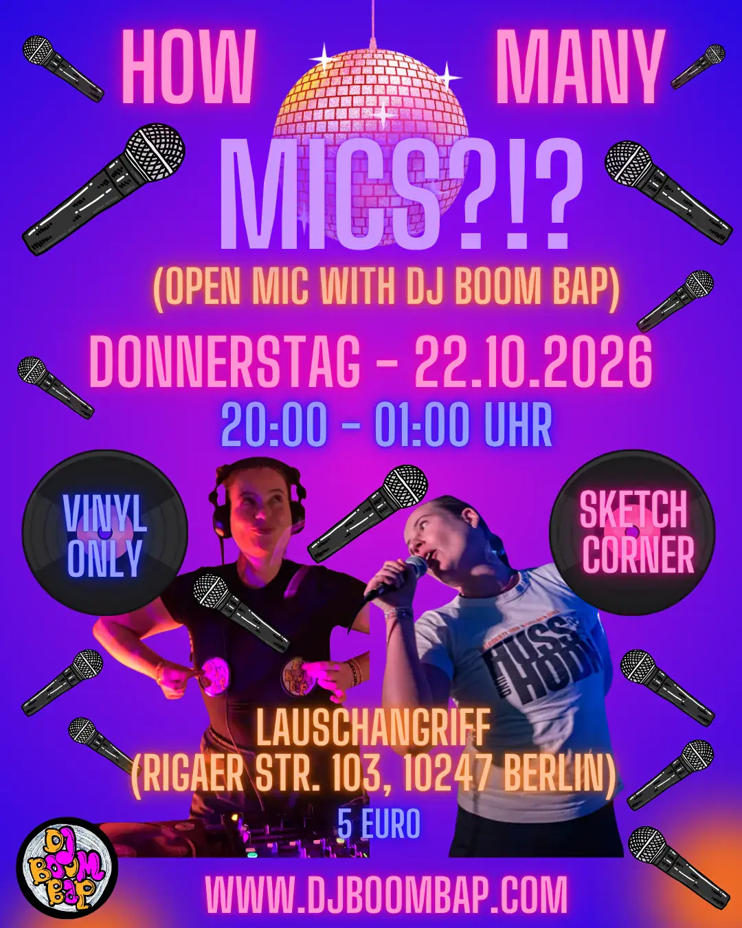 How many Mics?!? (Open Mic with DJ BOOM BAP)