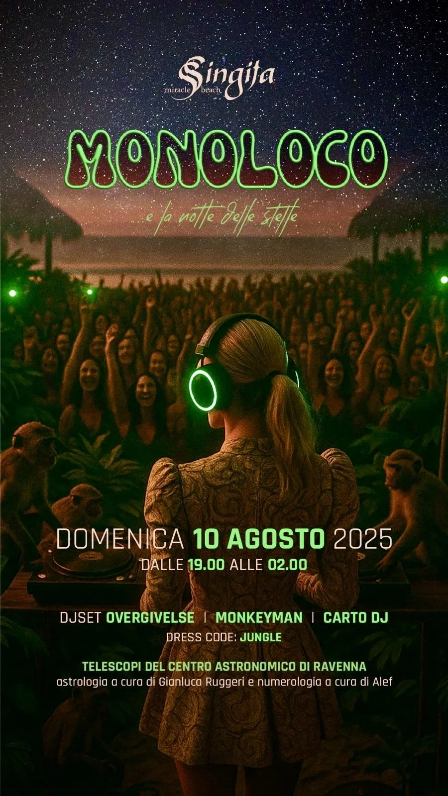 MONOLOCO Beach Party au Singita Marina de Ravenna