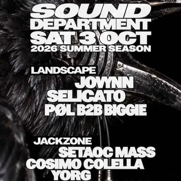 SOUND DEPARTMENT 3RD October w / Jovynn and Setaoc Mass