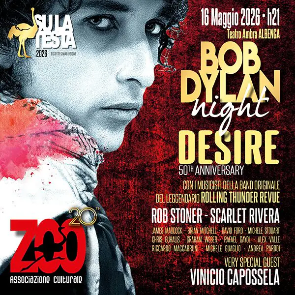 Su La Testa - Terza Serata -50 ANNI DI DESIRE CON SCARLET RIVERA-ROB STONER