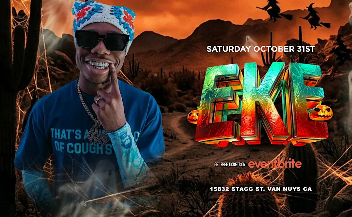 EKE LIVE! Fiesta de disfraces de Halloween en Van Nuys, aforo para más de 1000 personas, mayores de 18 años