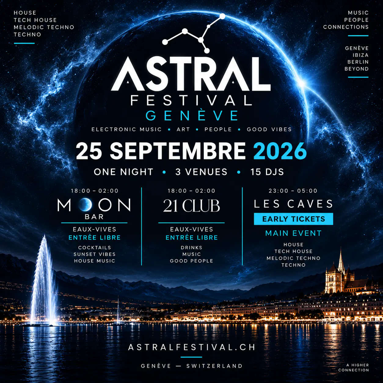 ASTRAL FESTIVAL GENEVA – 4 EVENTS