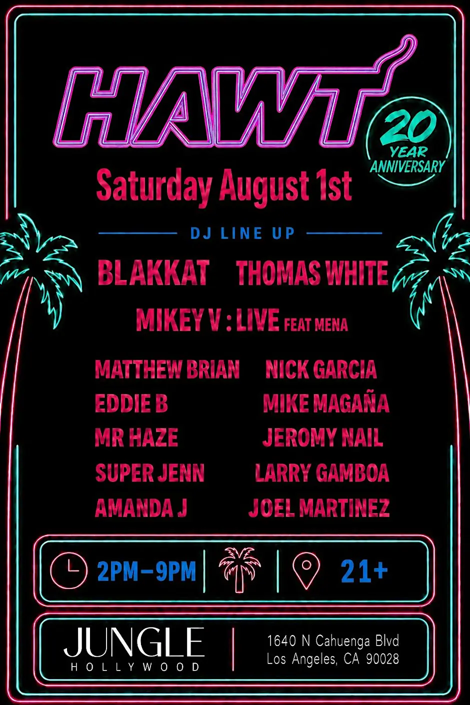 HAWT 20 Year Anniversary