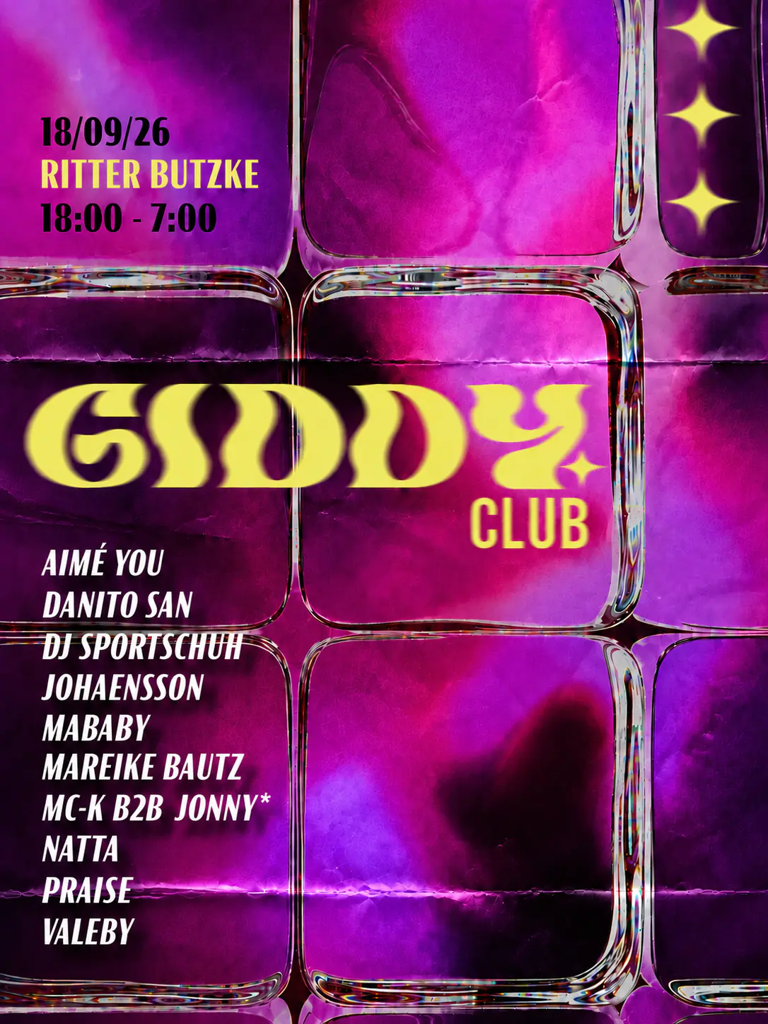 Giddy Club - free entry until 7pm