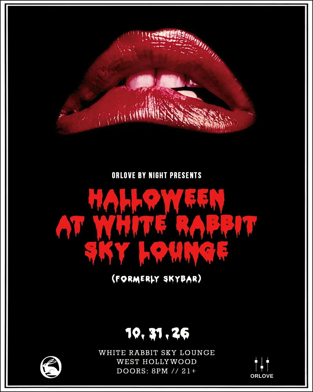 Halloween en White Rabbit Sky Lounge