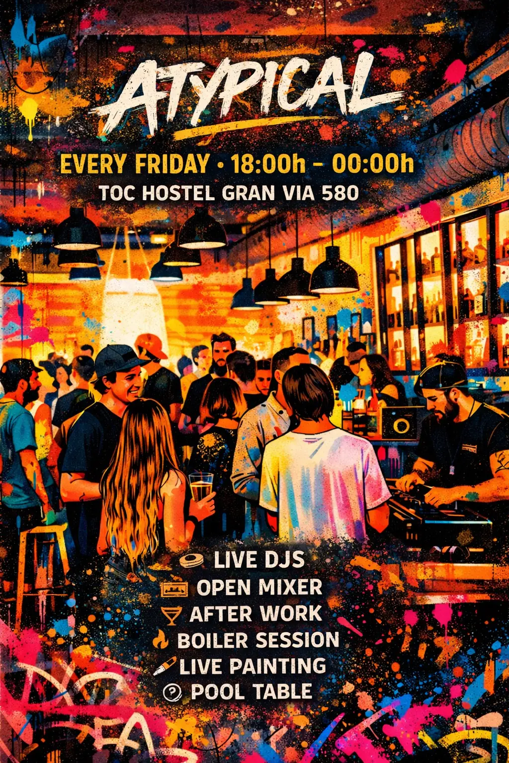 ATYPICAL: Afterwork + Open Mixer + Other Side Boiler Moonkiza b2b Brizas & Wini