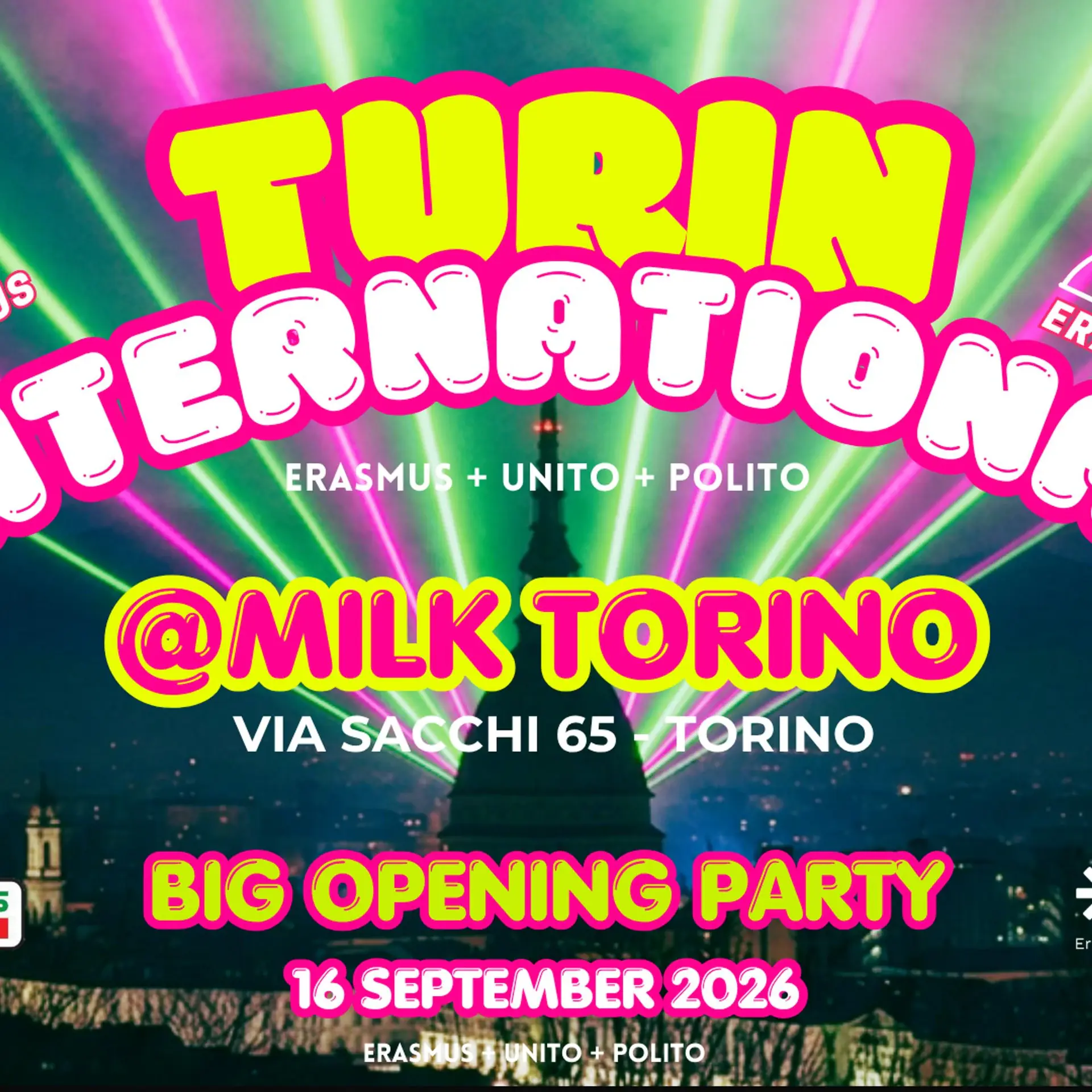 TURIN INTERNATIONAL - BIG OPENING PARTY