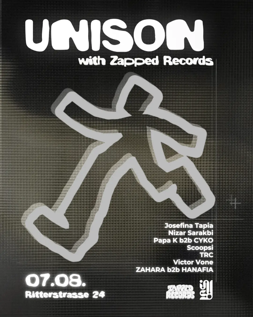 Unison with Zapped Records, Nizar Sarakbi, Josefina Tapia