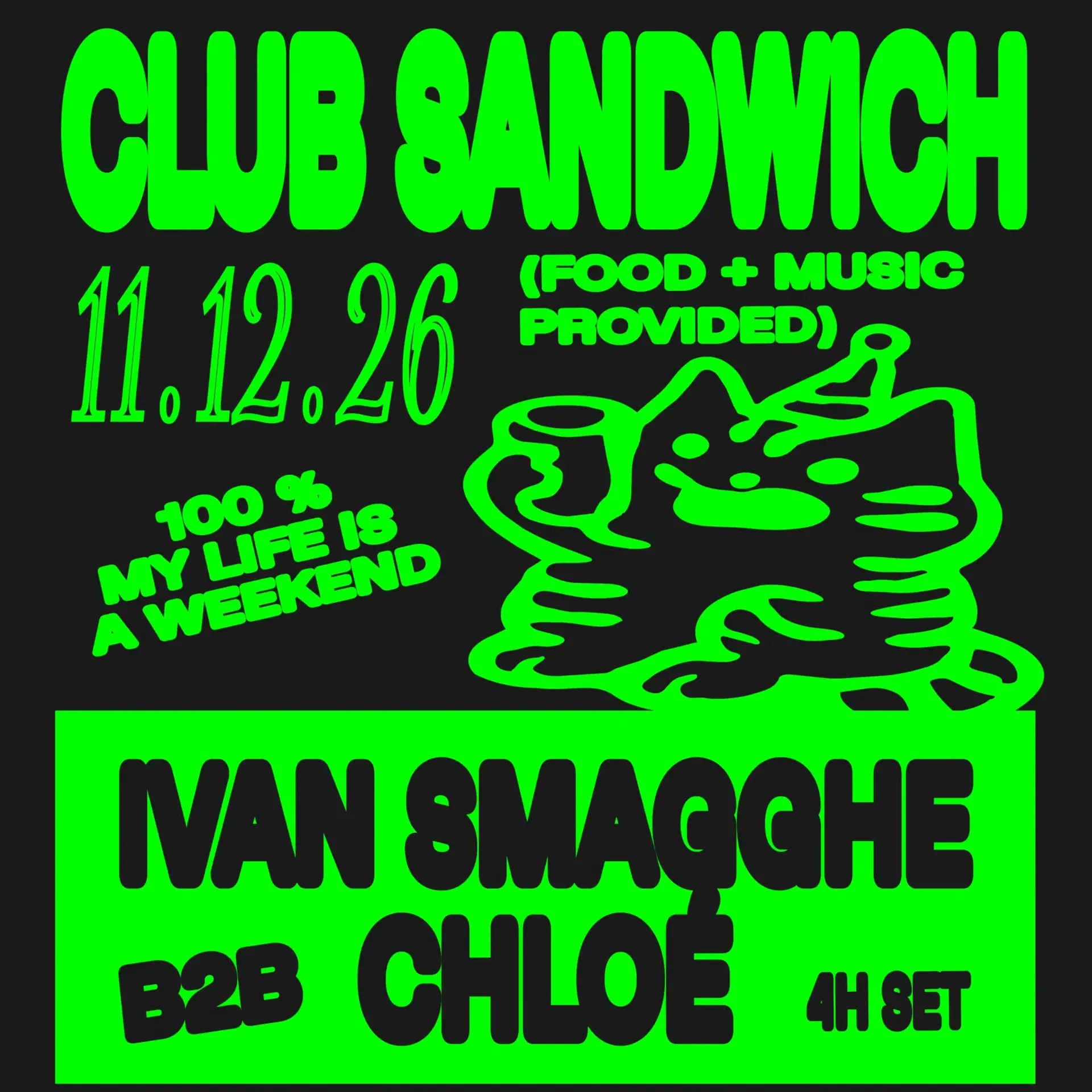 Club Sandwich: Ivan Smagghe b2b Chloé, set de 4 h