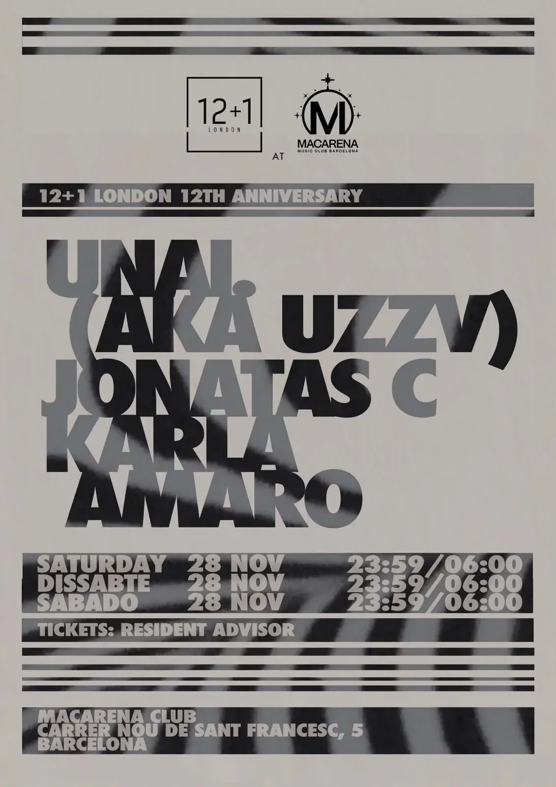 12+1 London: 12. Jubiläum