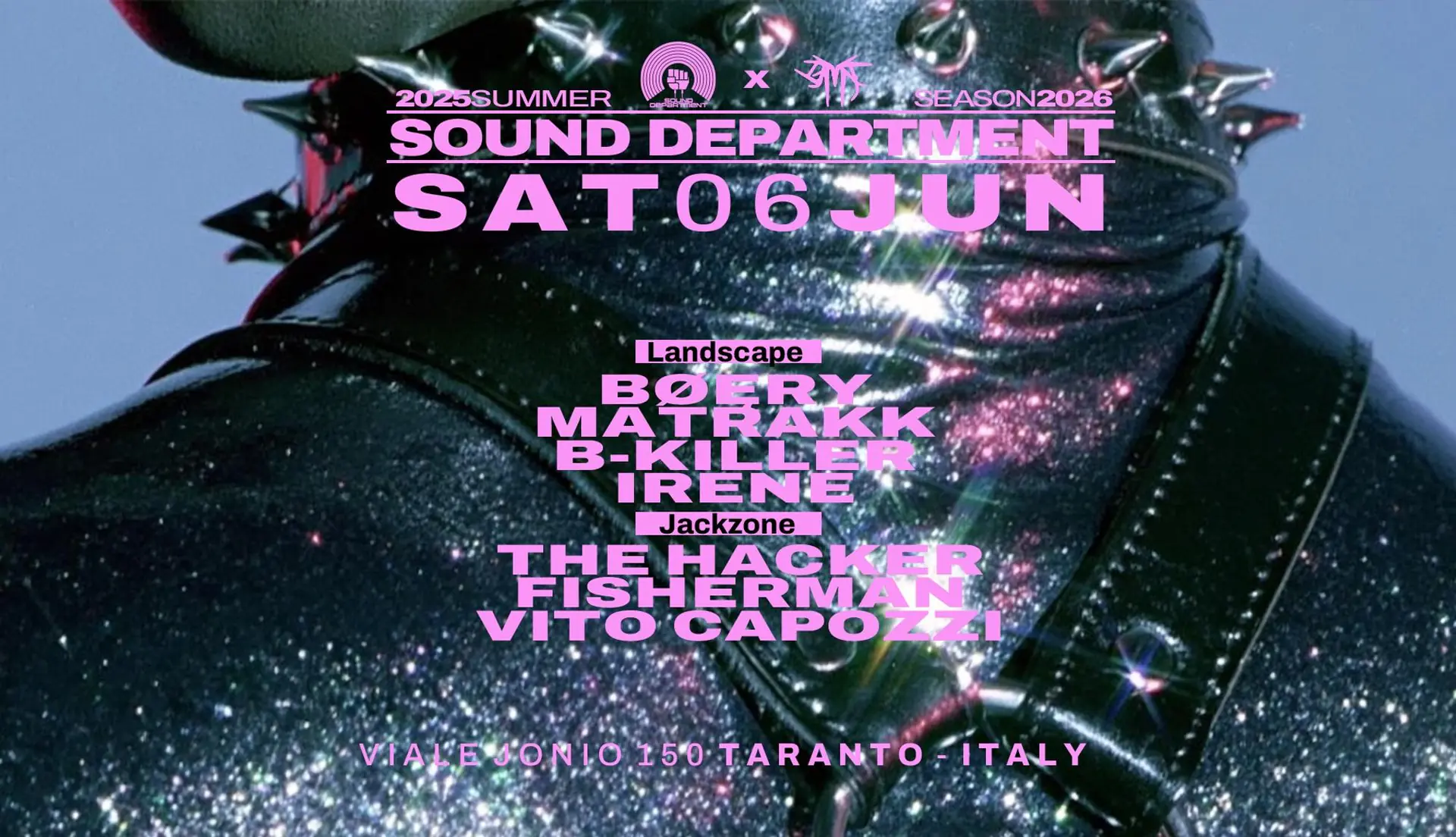 DEPARTAMENTO DE SONIDO 6 DE JUNIO CON BØERY, MATRAKK y THE HACKER