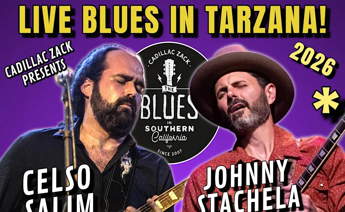 JOHNNY STACHELA & CELSO SALIM - Blues Guitar Greats - in Tarzana!