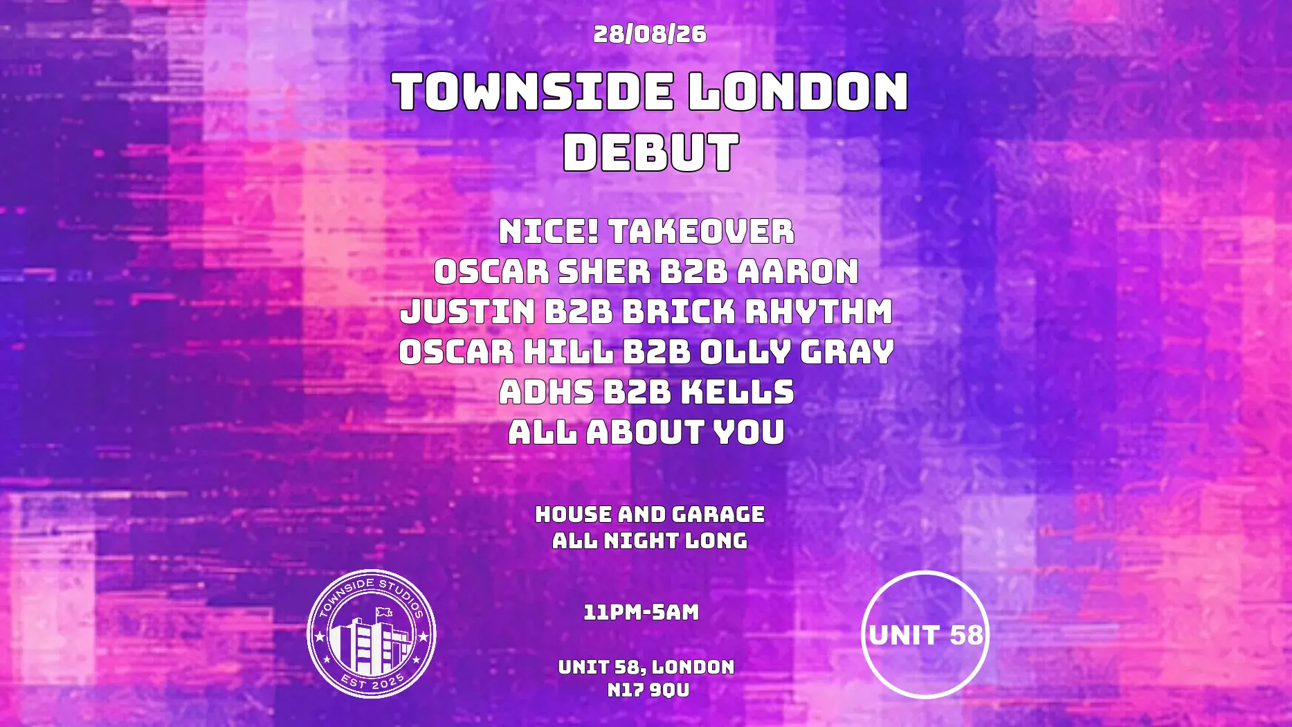 Townside Studios LONDON DEBUT