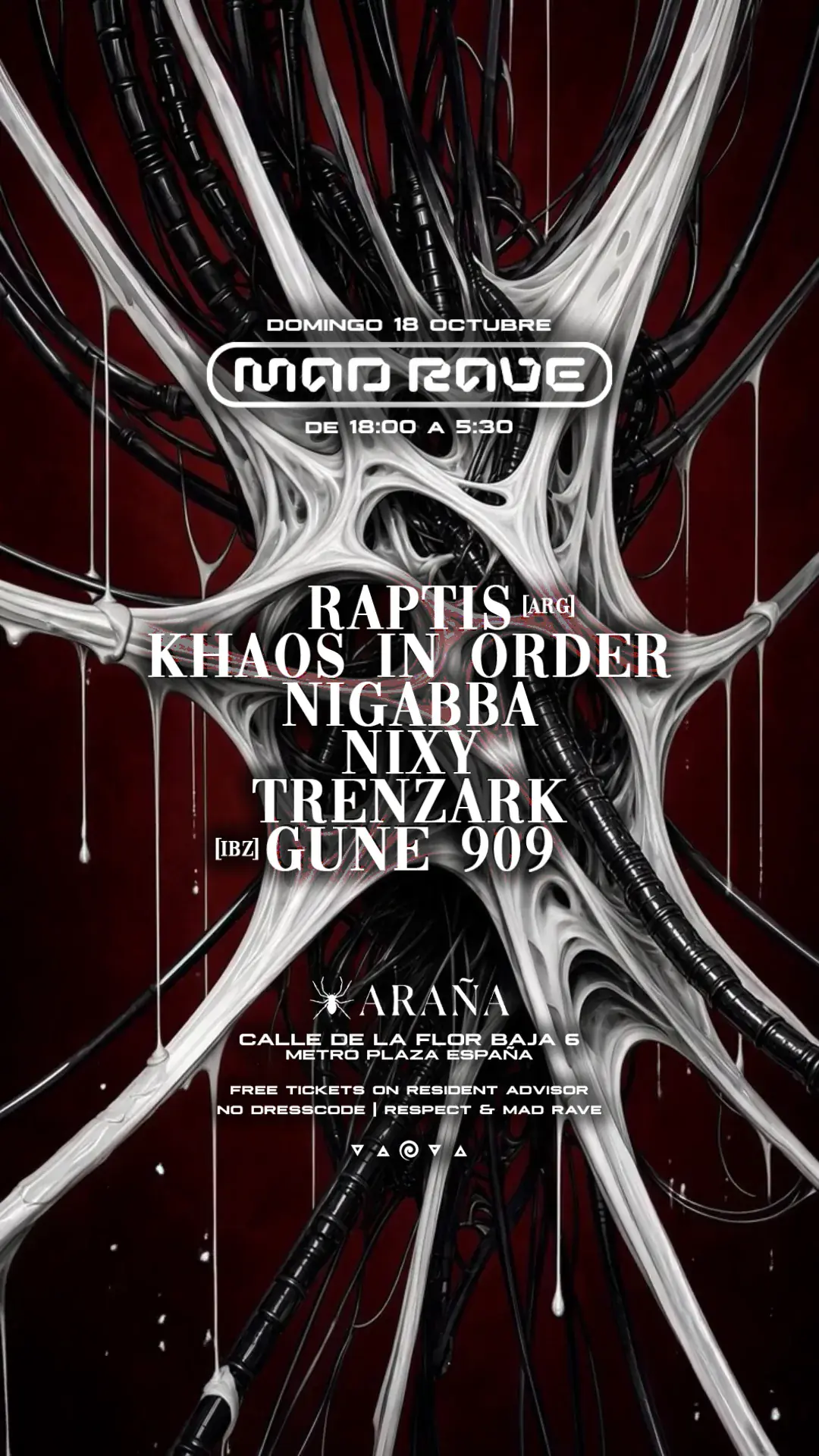 MAD RAVE - Raw Techno Sessions from 18:00 to 05:30