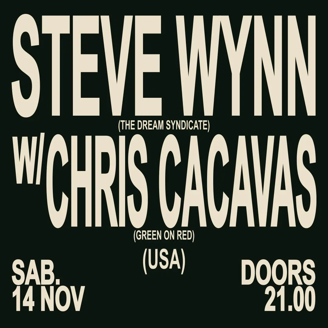 T!LT: STEVE WYNN (Dream Syndicate) + Chris Cacavas