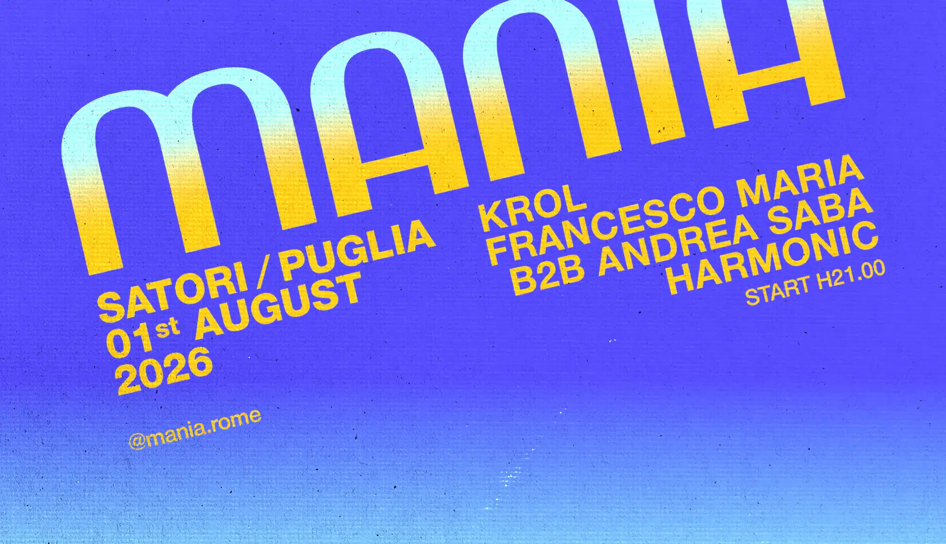 MANIA GOES TO PUGLIA - KROL