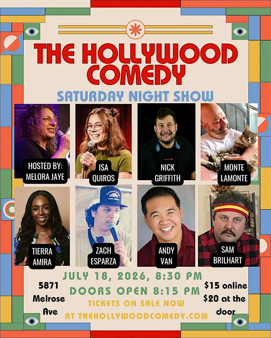 Saturday Night Standup Comedy Performance at The Hollywood Comedy