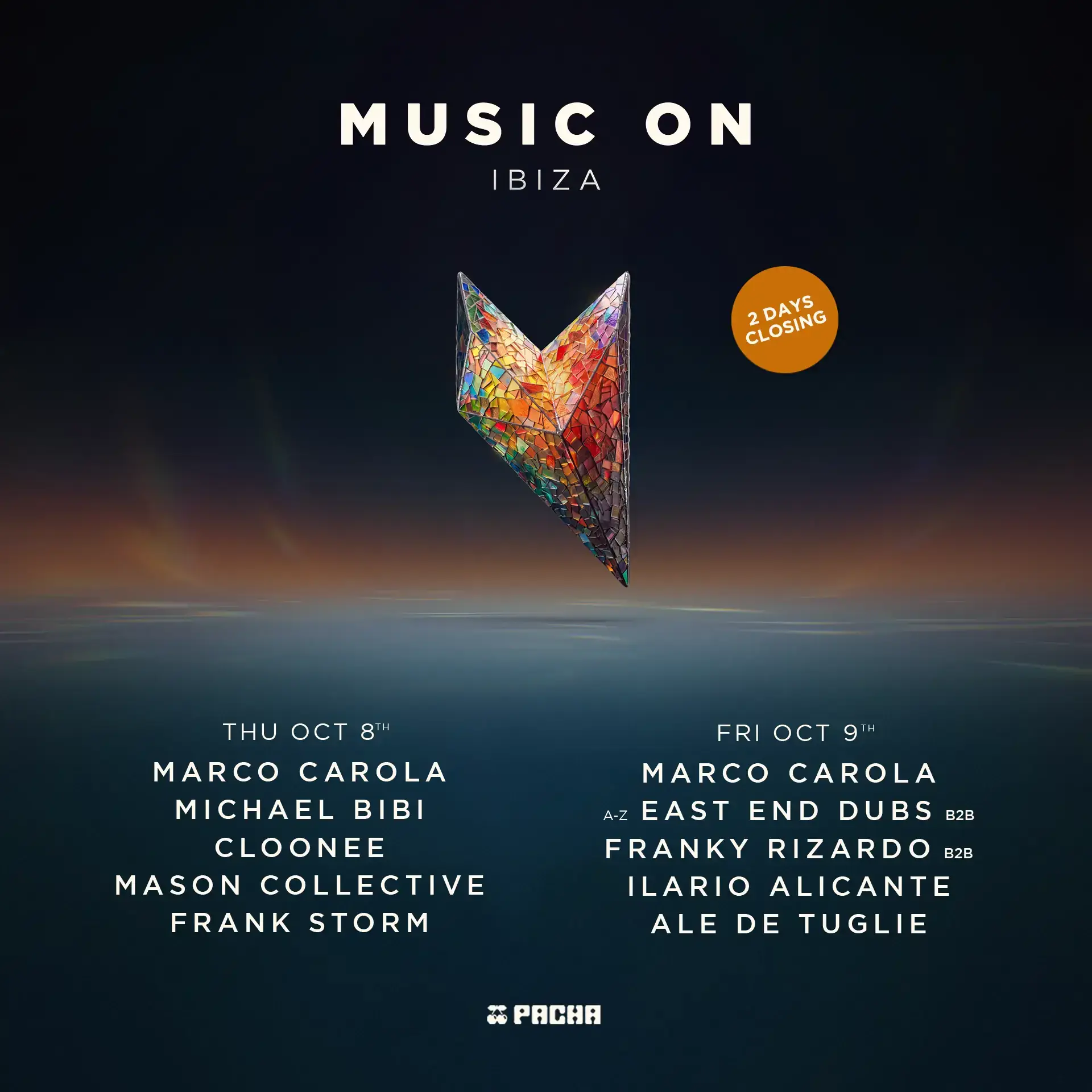 MARCO CAROLA PRESENTA MUSIC ON - FIESTA DE CLAUSURA (PART 1)