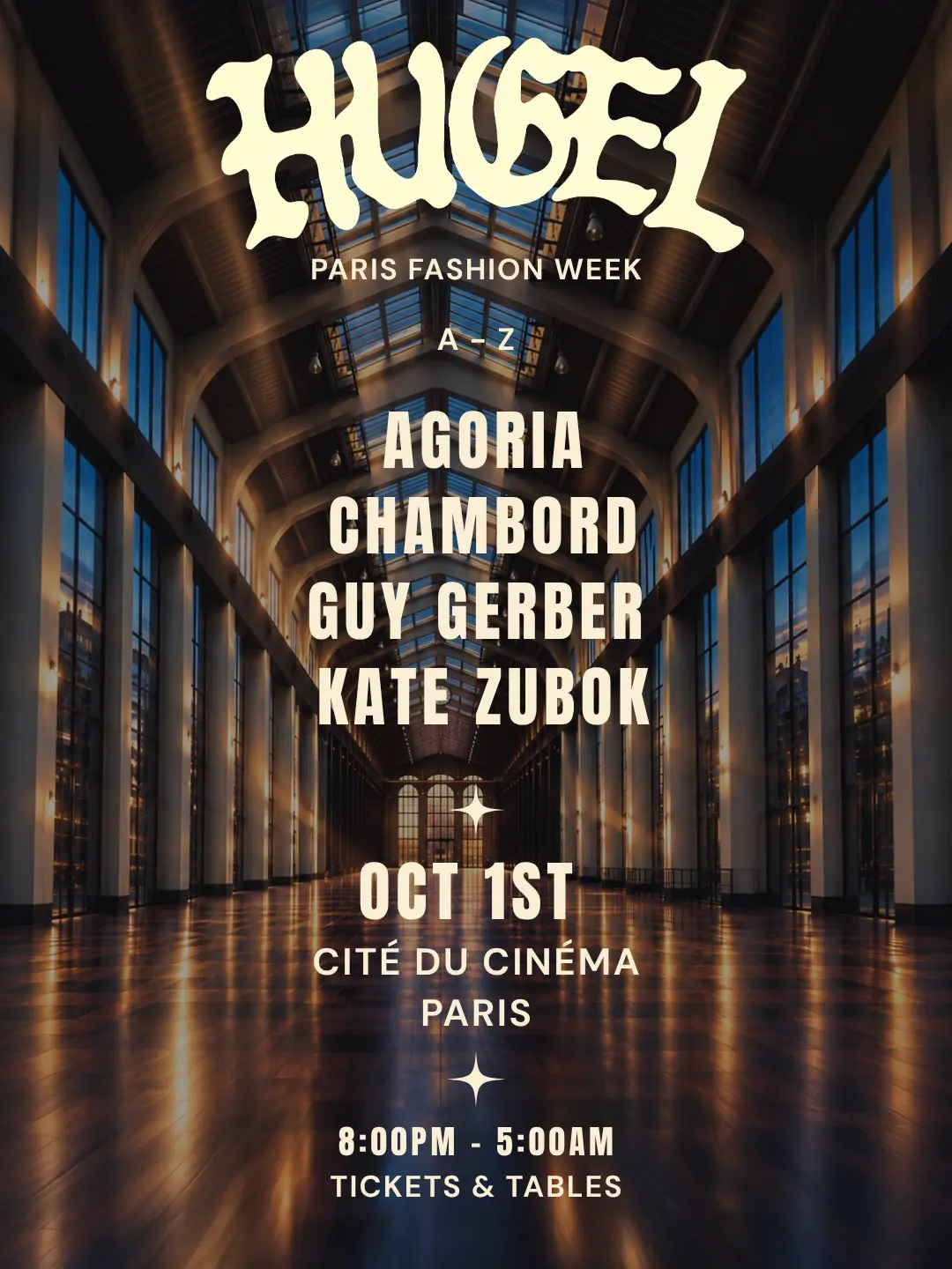 Hugel, Agoria, Guy Gerber, Chambord, Kate Zubok @ Paris Fashion week