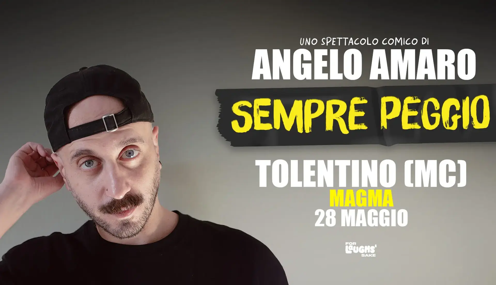 ANGELO AMARO - STAND UP COMEDY at MAGMA - GIOVEDÌ 28 MAGGIO