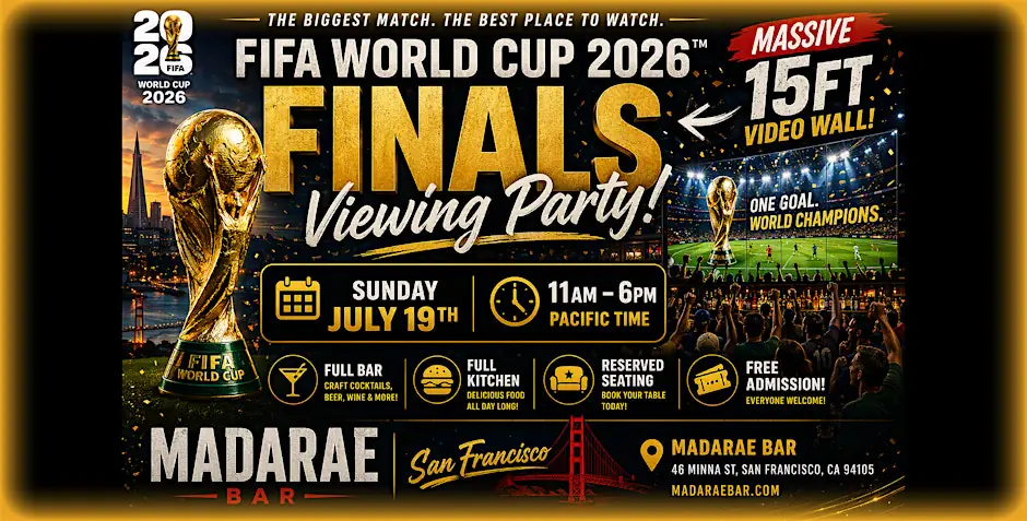 FIFA WORLD CUP FINALS WATCH PARTY at MADARAE ►MASSIVE 15FT VIDEO WALL