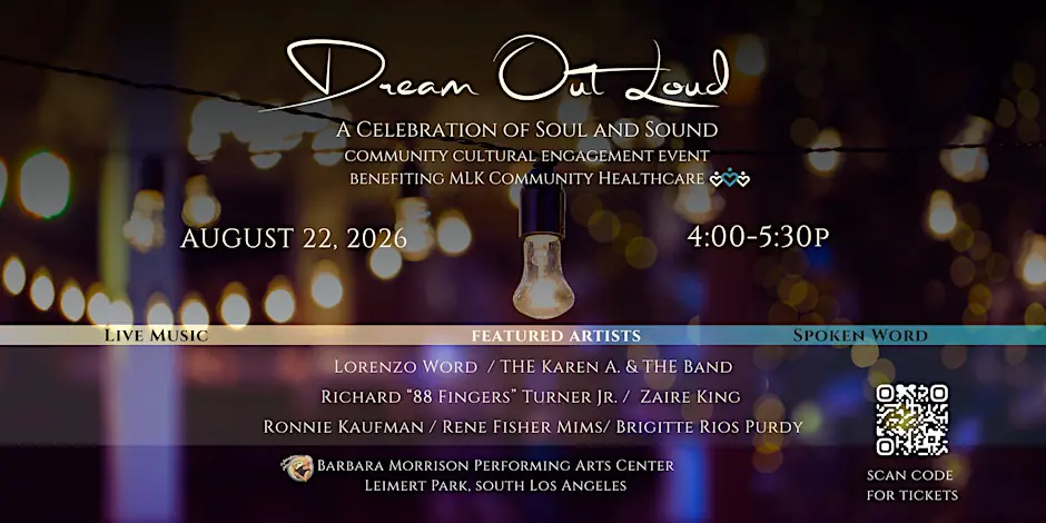 Dream Out Loud: Celebration to benefit MLK Community Healthcare