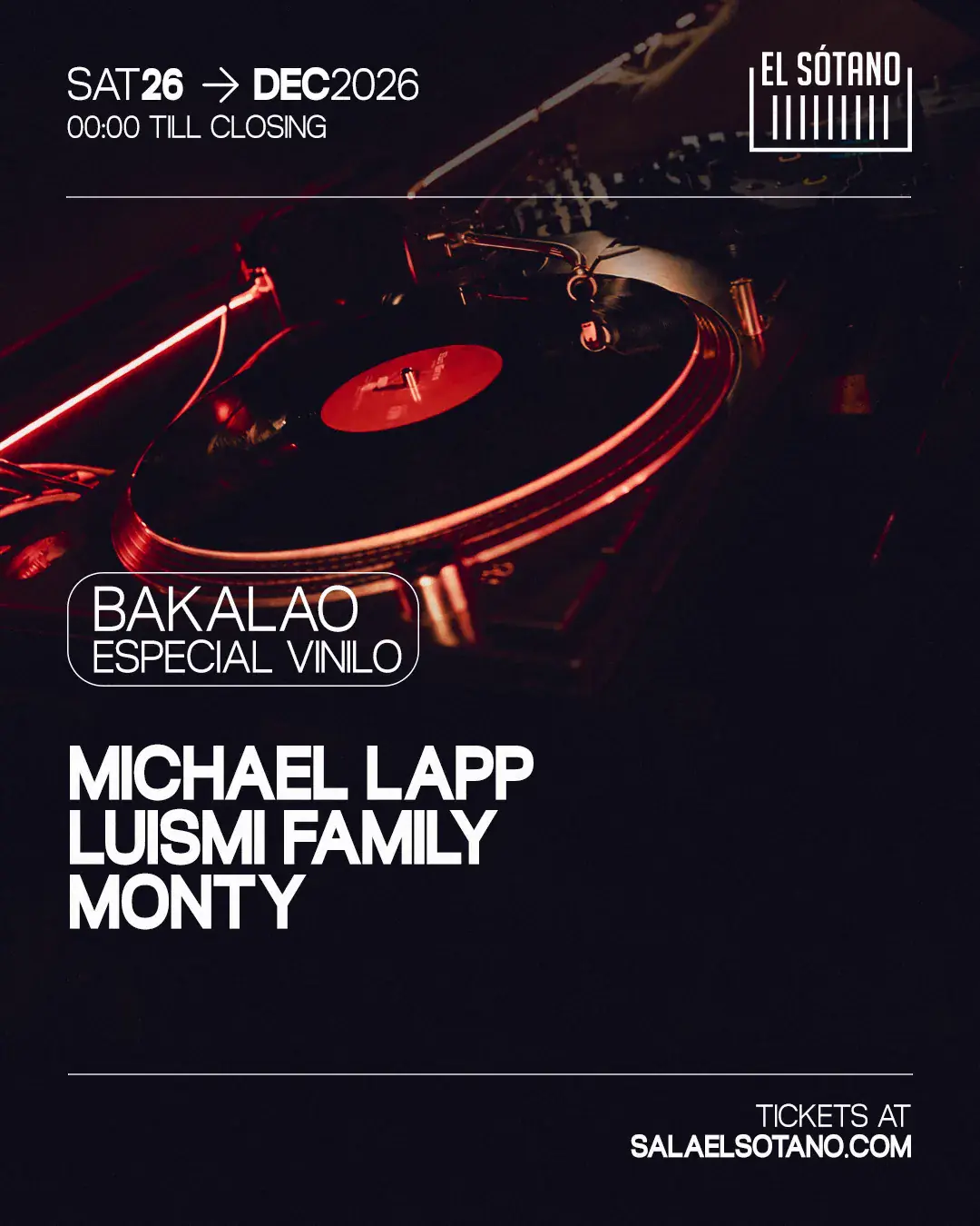 Bakalao Especial Vinilo: Michael Lapp, Luismi Family, Monty