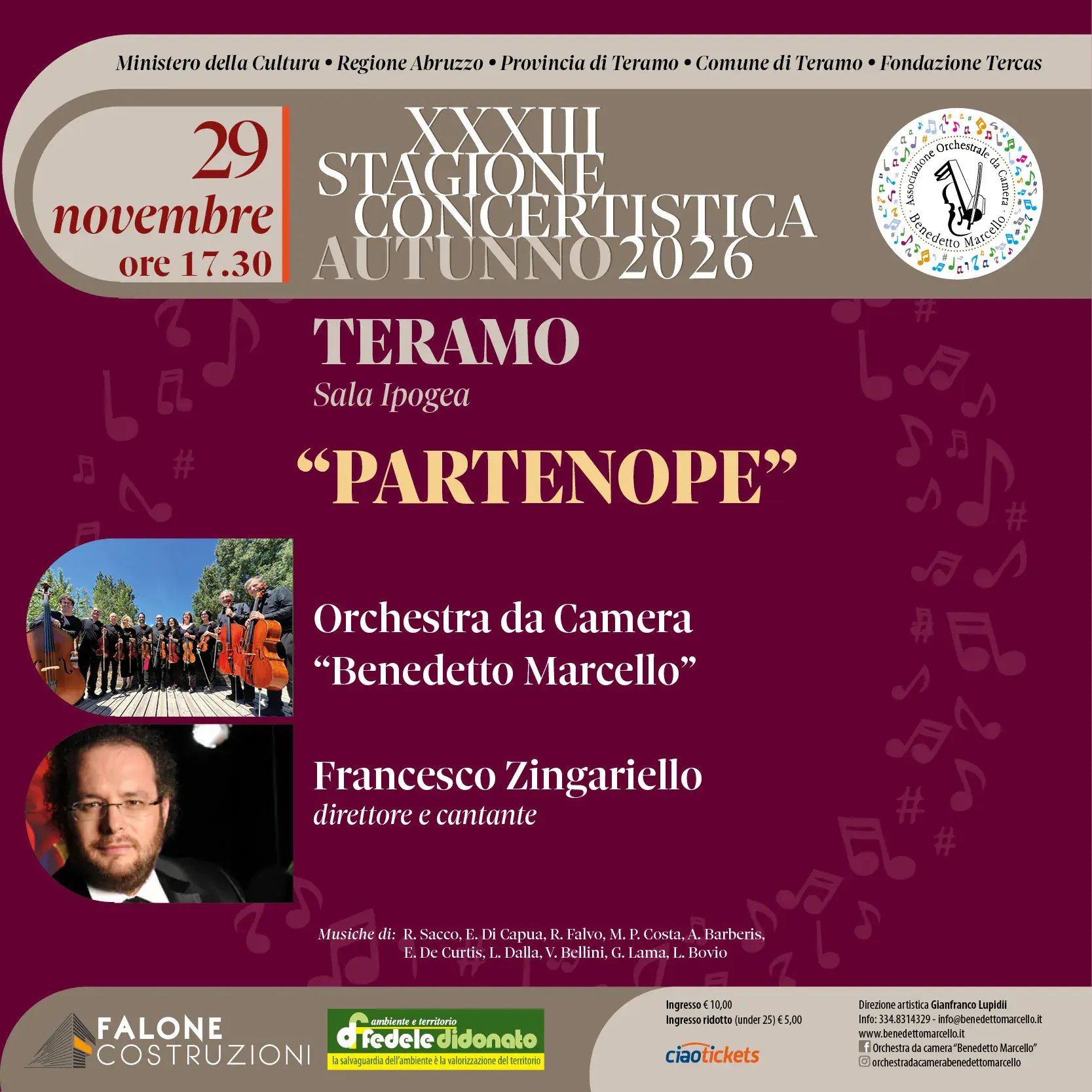 Partenope - Temporada de conciertos 2026