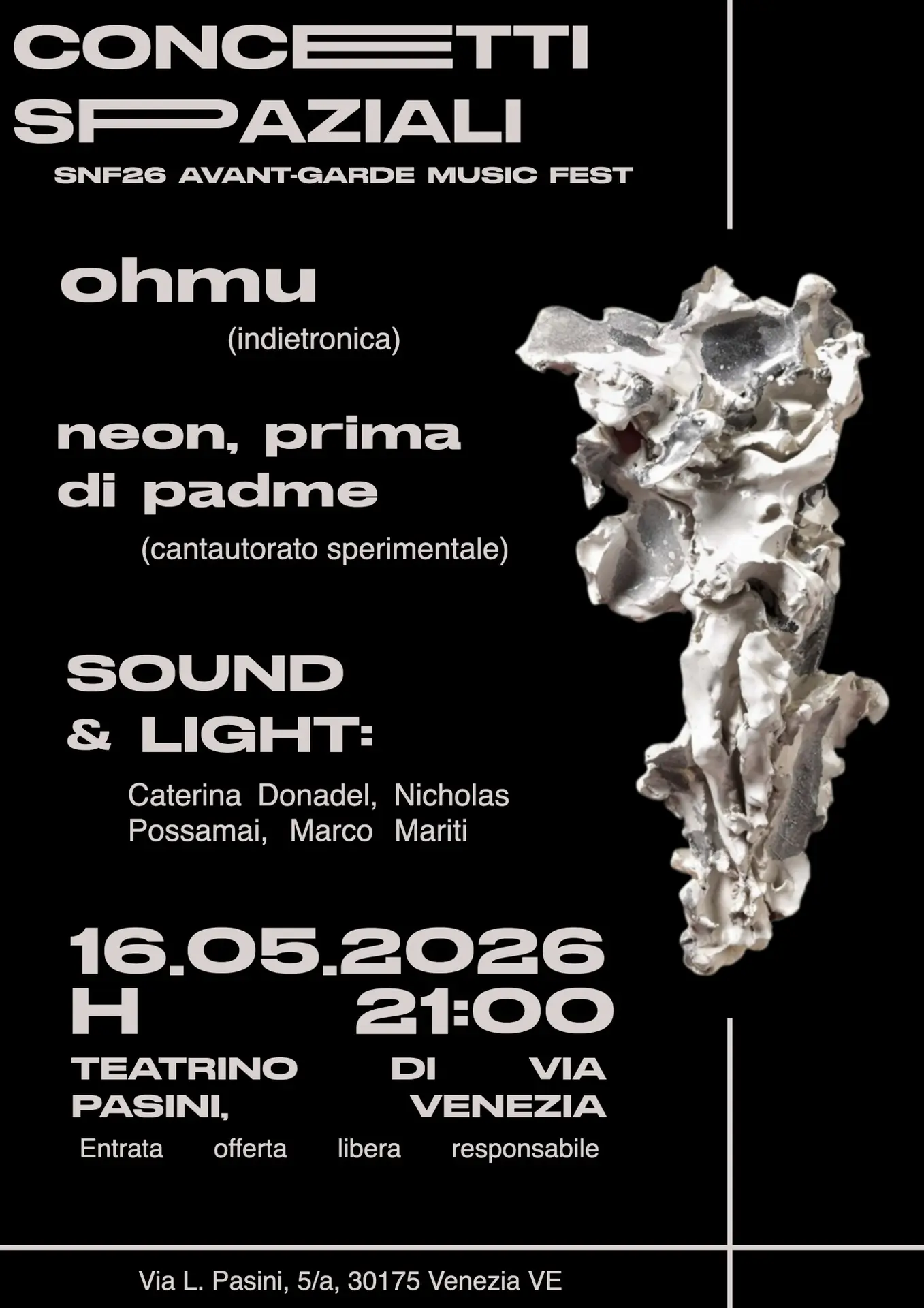 CONCETTI SPAZIALI - SECONDI NEL FUTURO MUSIC FEST 2026