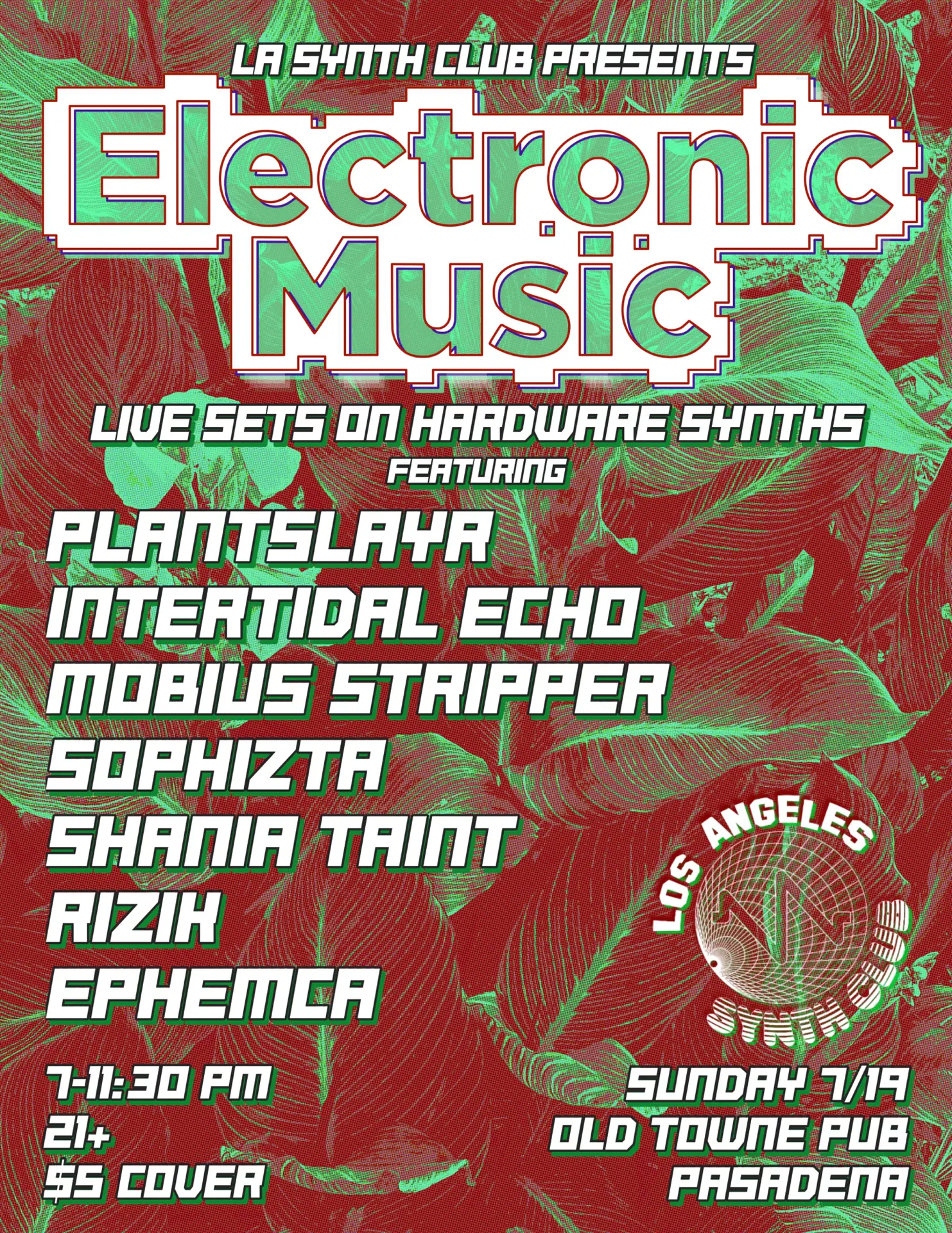 LA Synth Club presents Electronic Music
