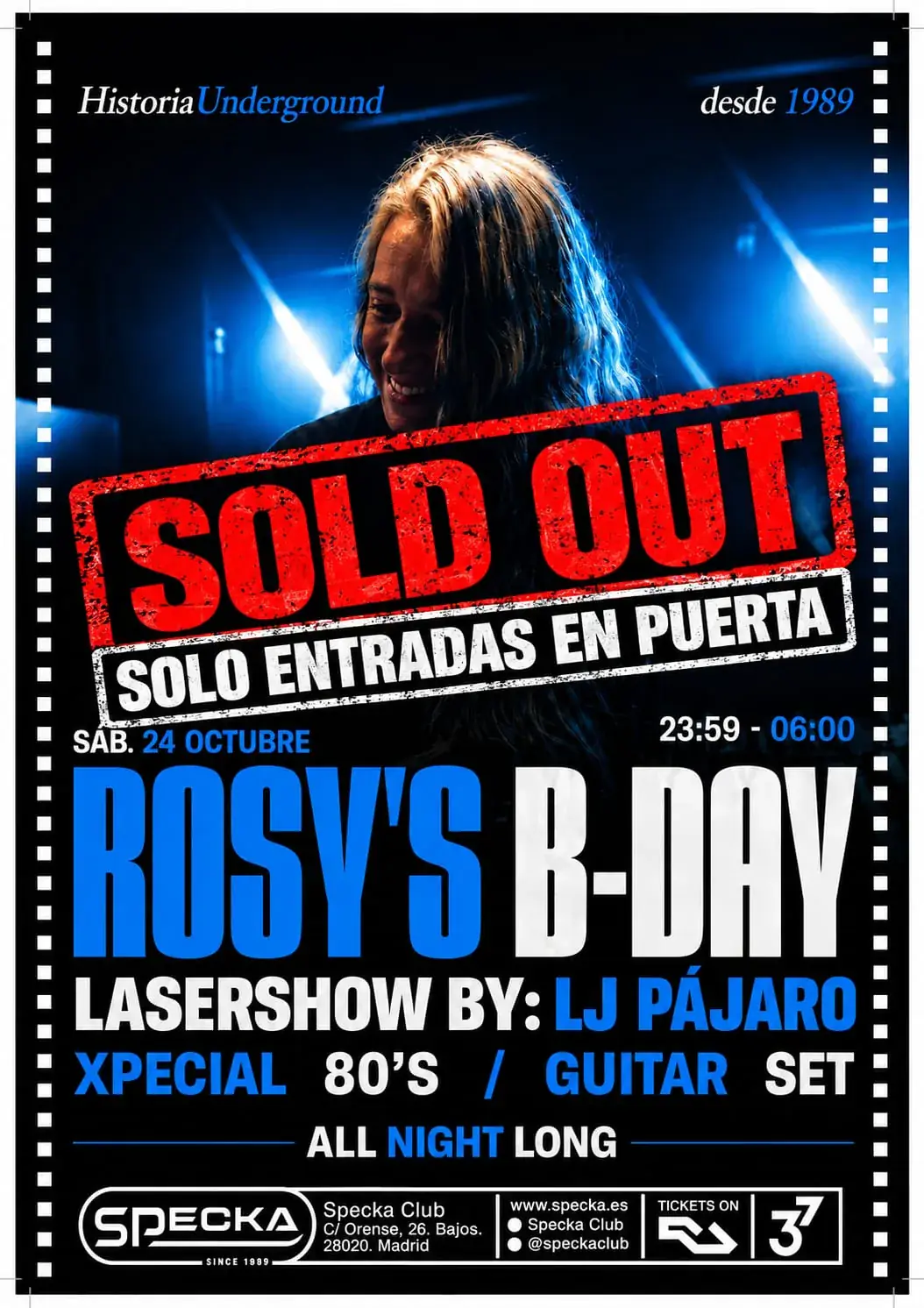 Rosy B-Day & LJ Pájaro 80's / Guitar all night long