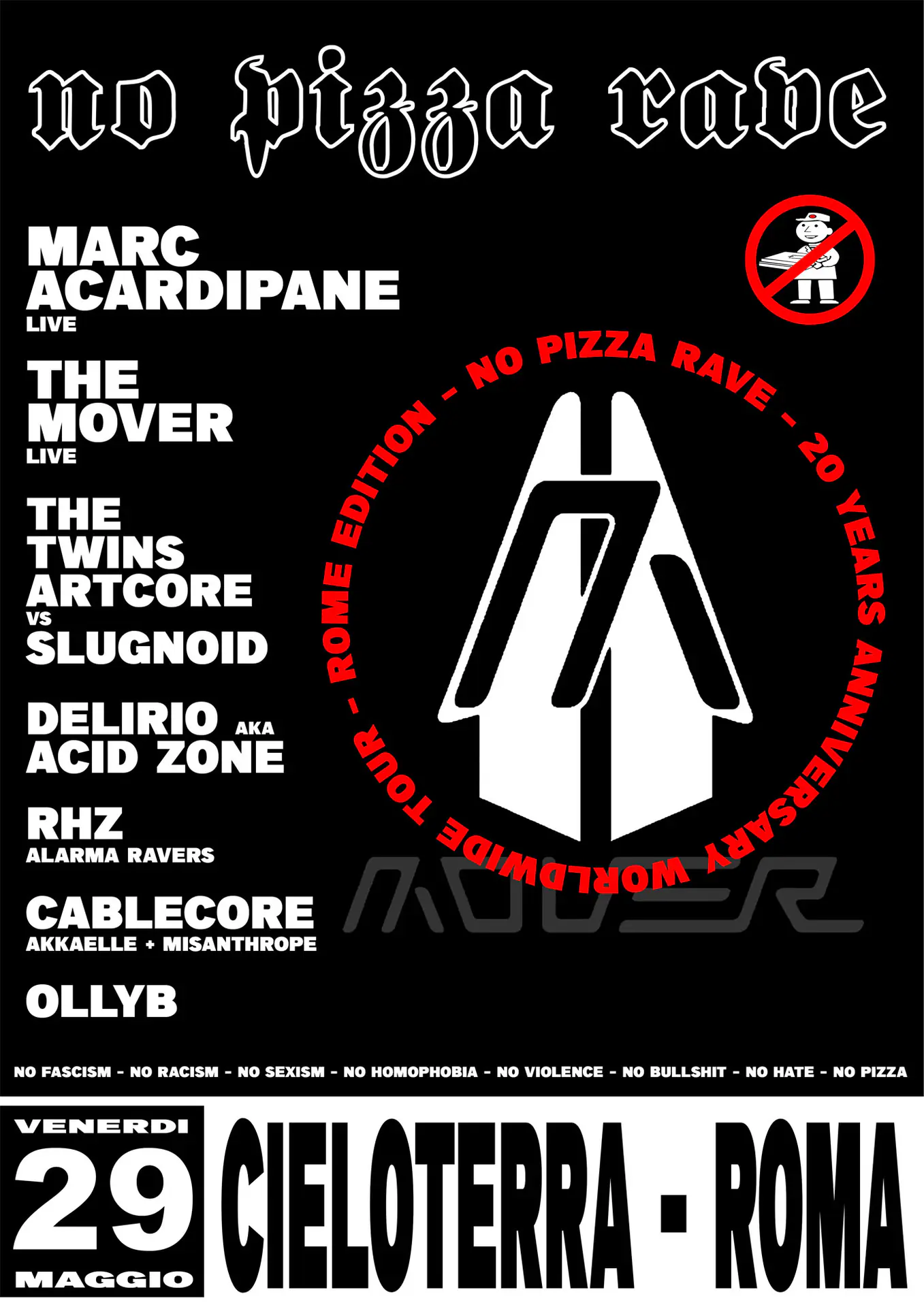 No Pizza Rave 20years - Rome Edition
