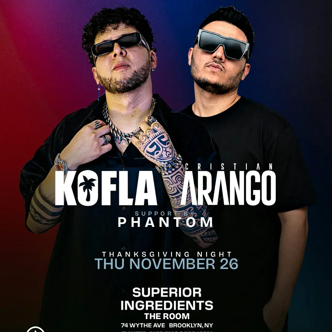 Groundcontrol Presents: Thanksgiving with KOFLA & CRISTIAN ARANGO
