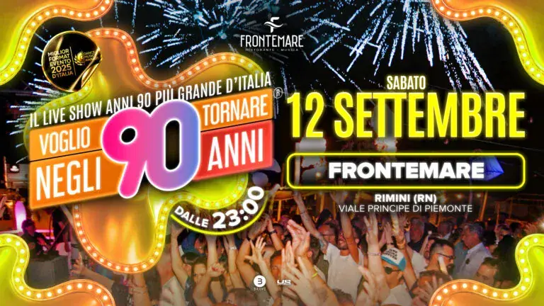 Voglio Tornare negli anni 90 al Frontemare