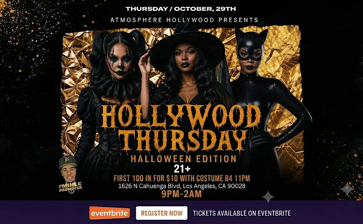 Hollywood Thursday Pre Holloween Costume Party