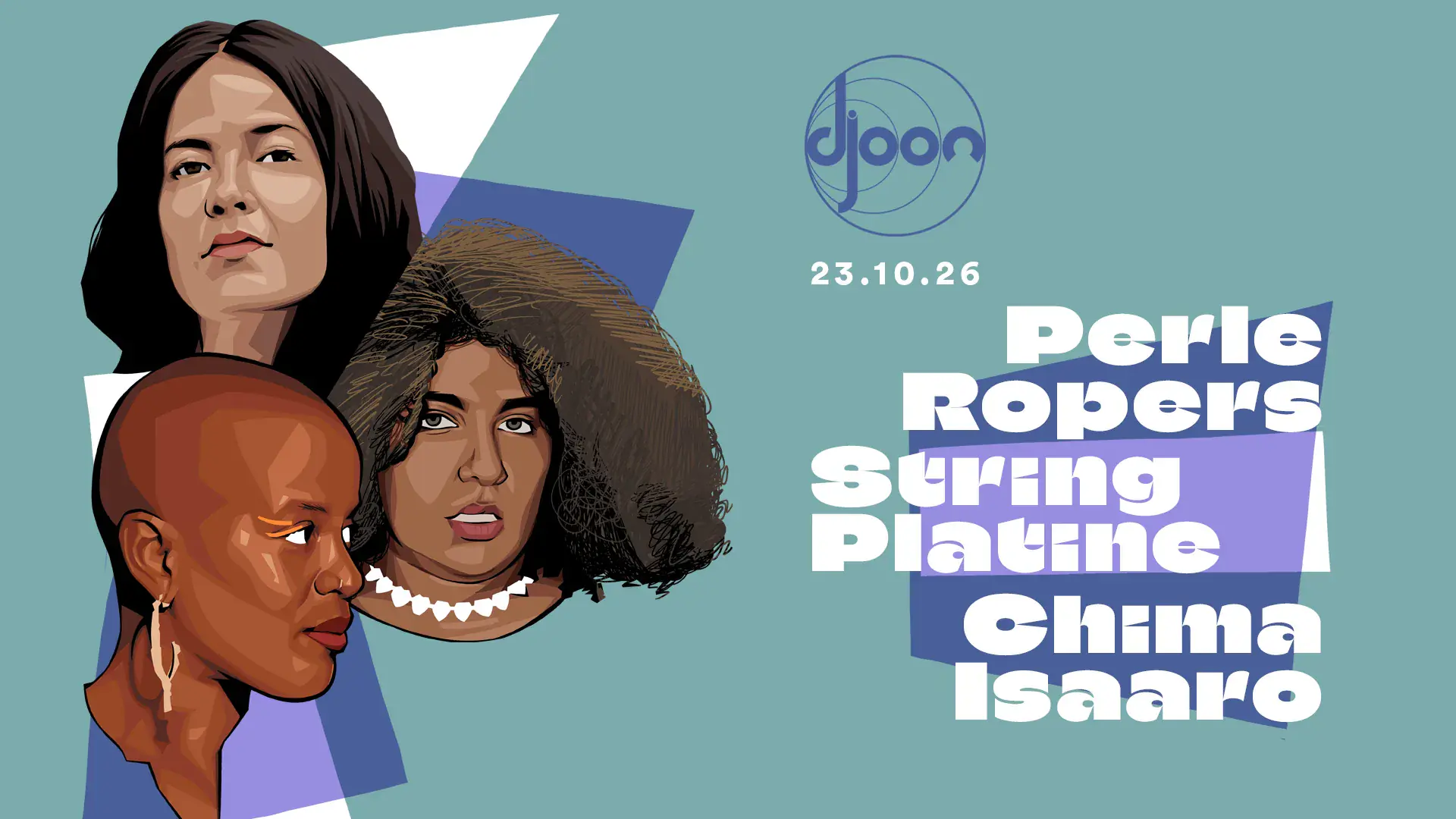 Perle Ropers, String Platine & Chima Isaaro
