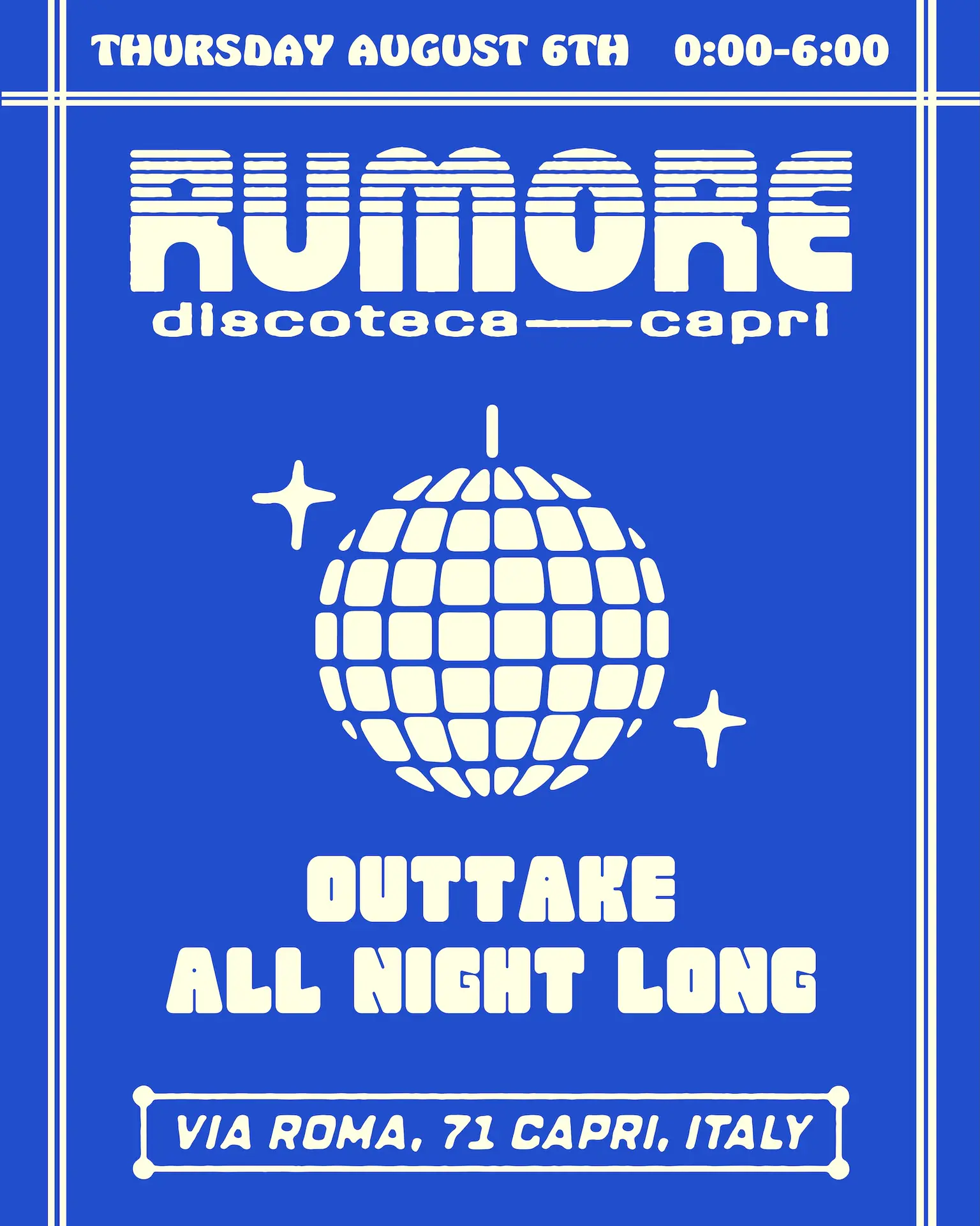 Rumore Season 26 Party N°31 W / Outtake