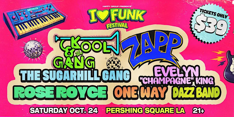 I LOVE FUNK: Kool & The Gang, Zapp, The Sugarhill Gang, Rose Royce & MORE