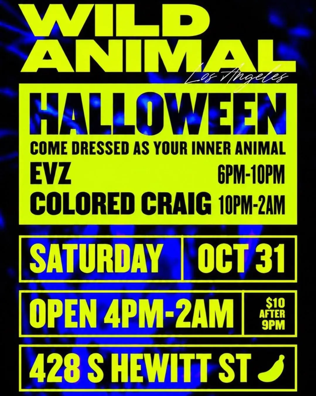 WILD ANIMAL HALLOWEEN