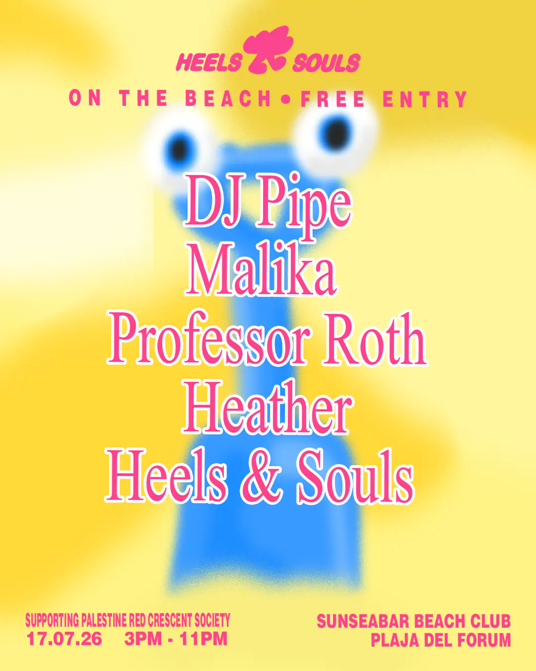 Heels & Souls On The Beach: DJ Pipe, Malika, Professor Roth, Heather